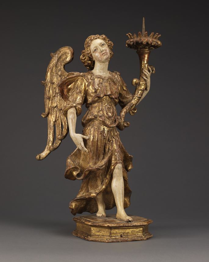 A Pair of Angels Holding Candlesticks | MasterArt